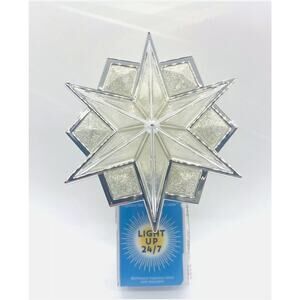 BATH & BODY WORKS STAR SNOWFLAKE NIGHT LIGHT WALLFLOWER FRAGRANCE PLUG IN HOLDER